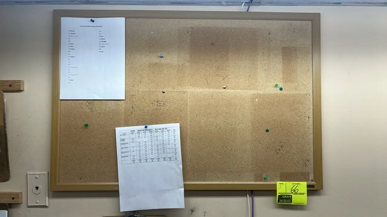 Quartet cork bulletin boards. Features natural cork pinning surfaces and woodgrain-finish frames. Wall-mounted design. 36" x 24". Contents not include