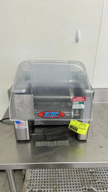 2021 Biro SirSteak Pro-9HD meat tenderizer. Stainless steel construction with clear plastic safety cover, tenderizing blade assembly, stripper combs,