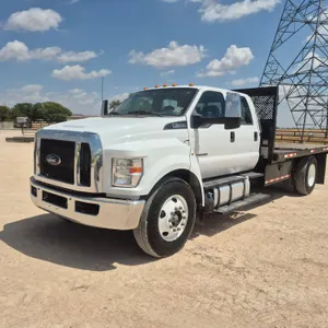 2023 FORD F-650 CREW CAB FLATBED TRUCK VIN: 1FDNW6DC9PDF06789