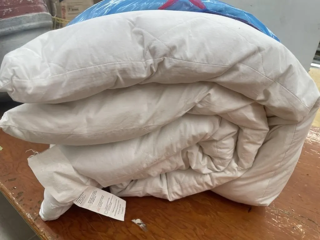 Feather tick blanket. Twin size, 48�.