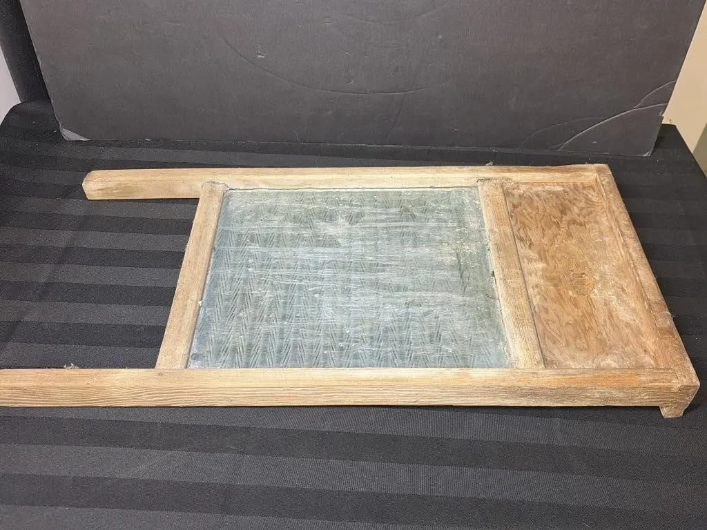 Vintage wooden washboard