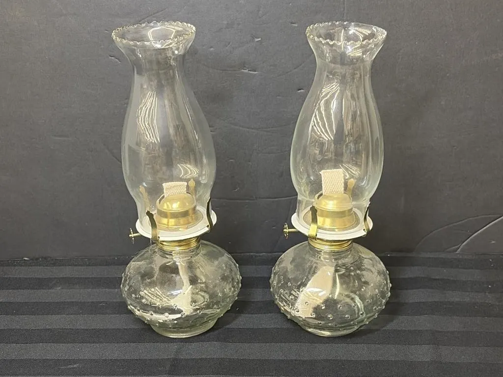 12 inch Oil Lamps - Matching