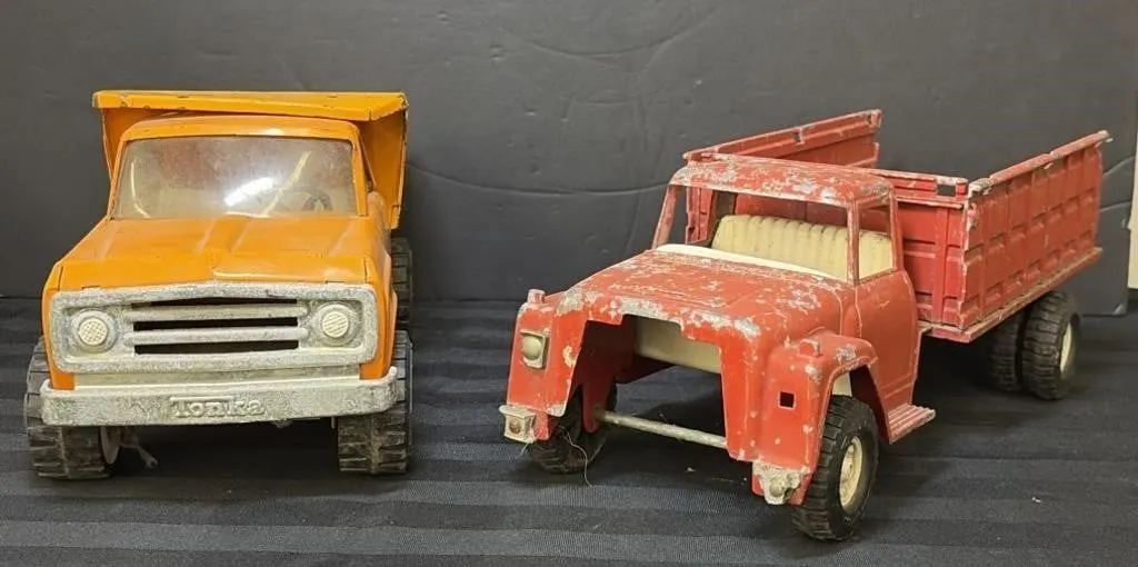 Vintage ERTL Grain Truck & vintage pressed steel