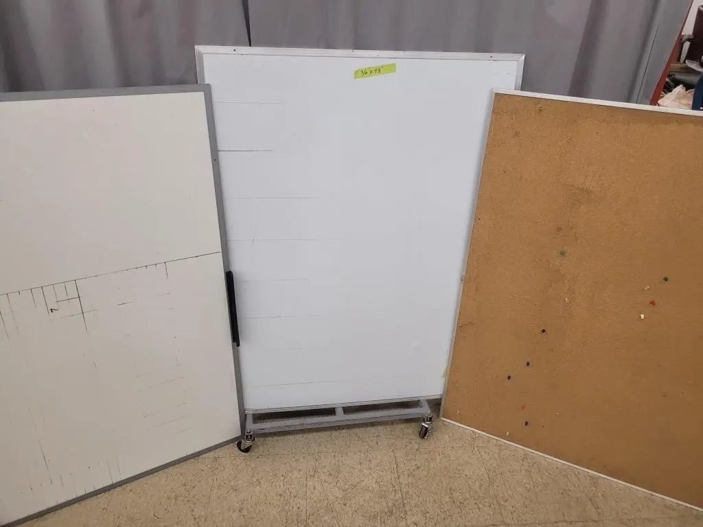 2 White Boards, 1 Cork Board