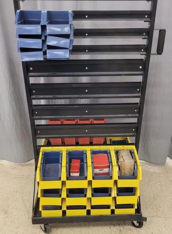 Mobile Bolt Bin on Casters