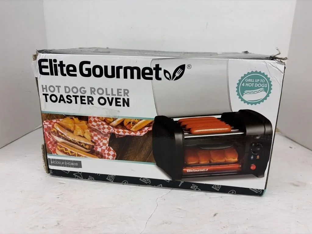 Elite Gourmet Hot Dog Roller Toaster Oven