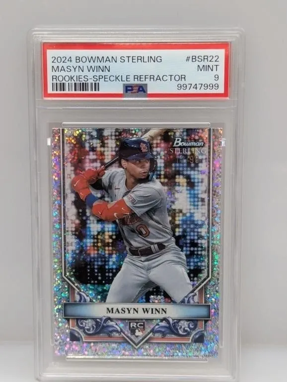 2024 Winn Bowman Sterling RC Speckle Ref /99 PSA 9