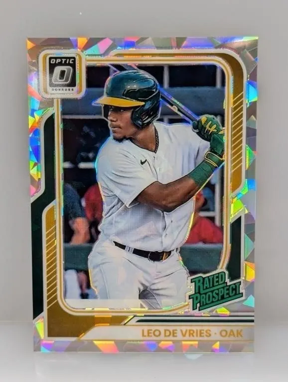 2026 Leo Devries Optic Rated Prosp Cracked Ice /25