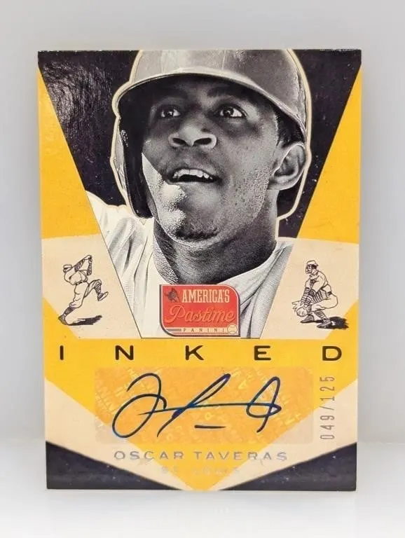 2013 Oscar Taveras Americas Pastime Inked Auto/125