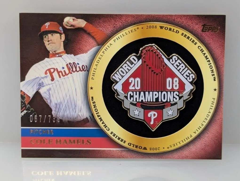 2012 Cole Hamels Topps Commemorative Gold Pin /736