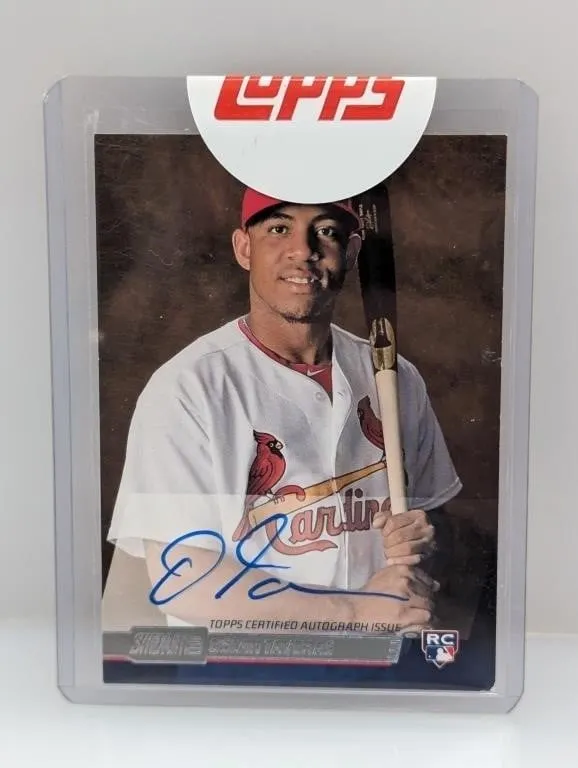 2014 Oscar Taveras Topps Stadium Club Auto RC