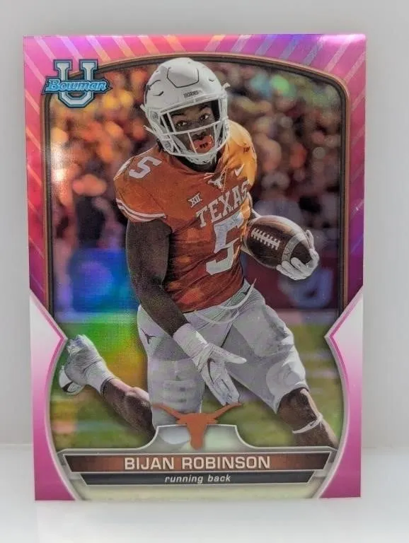 2022 Bowman Chrome University Pink Bijan Robinson