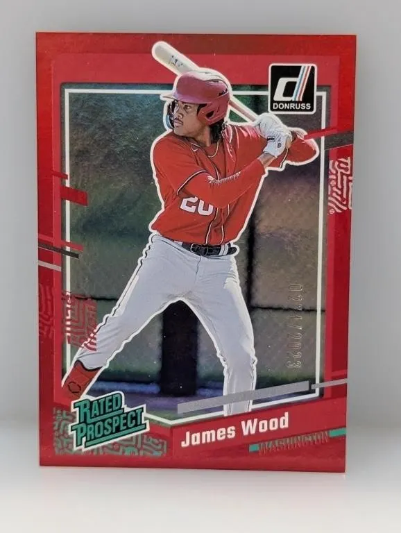 2023 Donruss Rated Prospect Red James Wood /2023