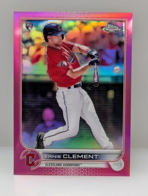 2022 Topps Chrome Pink Ernie Clement Rookie #145