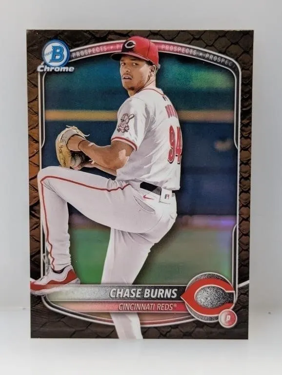 2025 Bowman Chrome Prospect Chase Burns #122