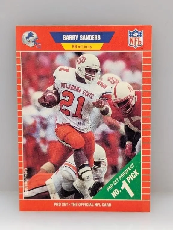 1989 Pro Set Barry Sanders Rookie #494