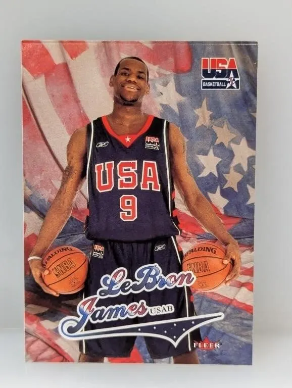 2004 Fleer USA LeBron James�Crease