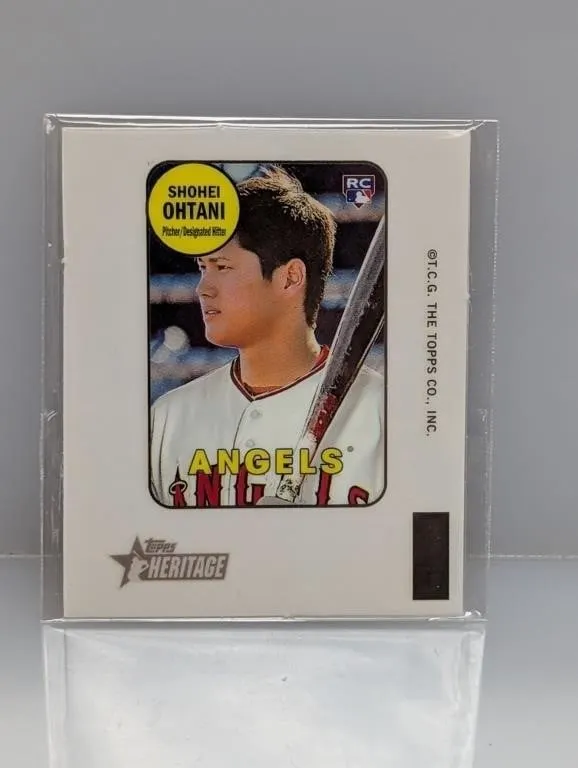 2018 Topps Heritage HN Shohei Ohtani RC 1969 Decal