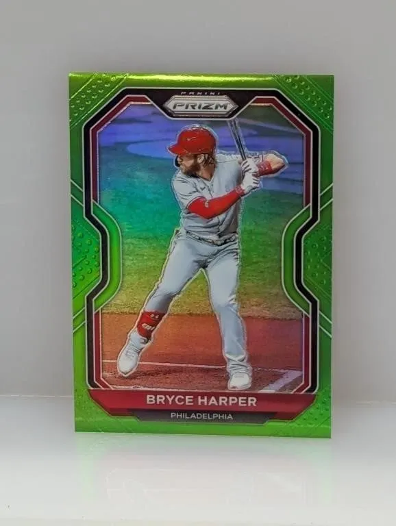 2021 Prizm Bryce Harper Lime Green Prizm 107/125