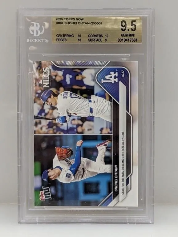 2025 Topps Now Shohei Ohtani 884 BGS 9.5