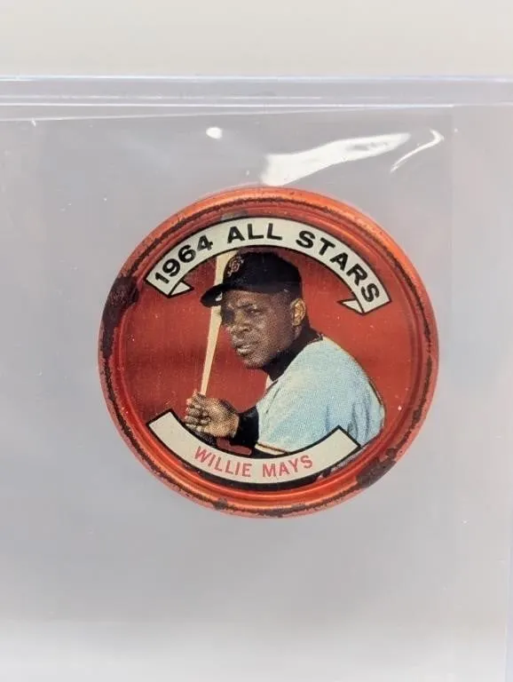 1964 Topps Willie Mays Coin #151 Some Surface Rust