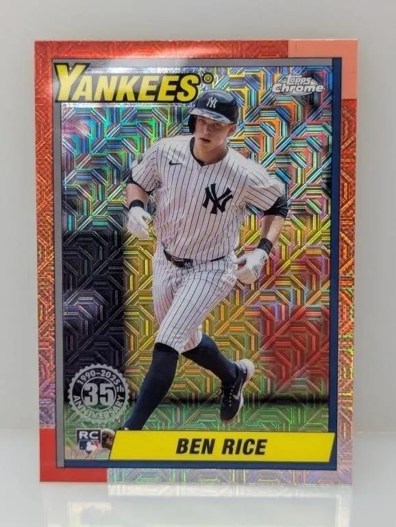 2025 Topps Chrome Mojo Ben Rice Rookie #86
