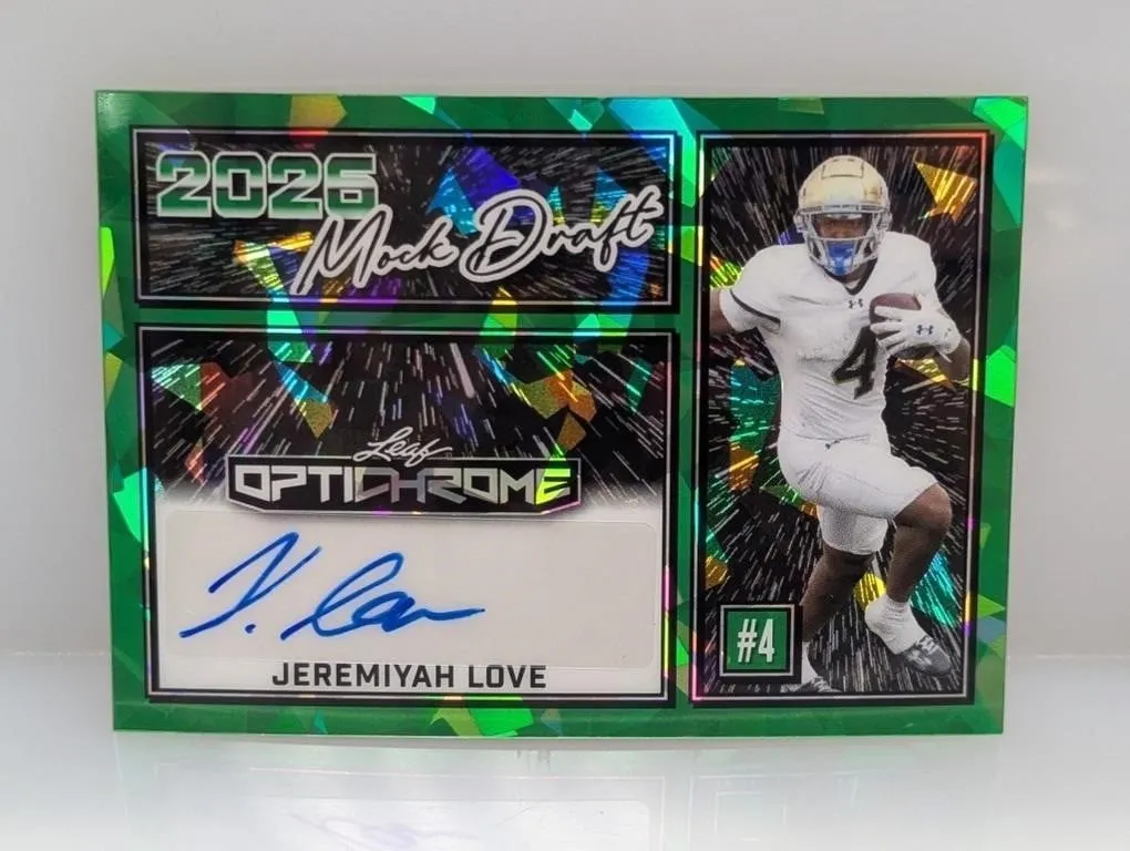6/6 2025 Optichrome Mock Draft Jeremiyah Love Auto