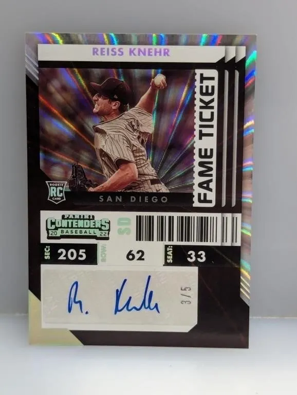 /5 2022 Contenders Fame Ticket Reiss Knehr RC Auto