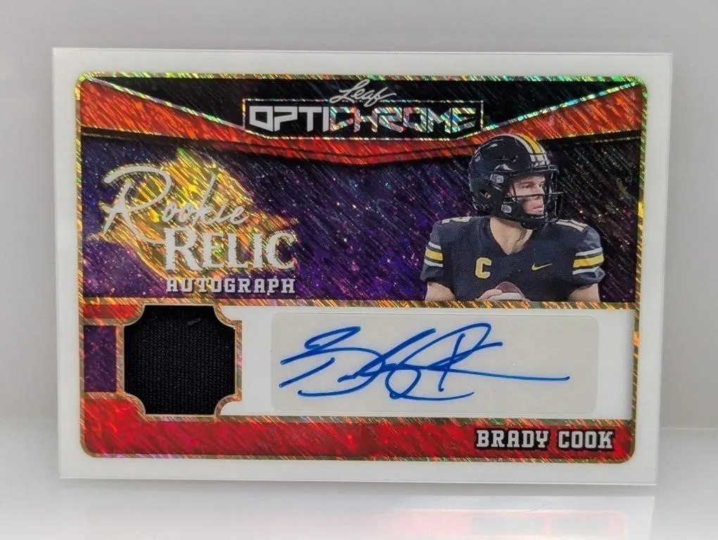 1/2 2025 Leaf Optichrome RC Relic Brady Cook Auto