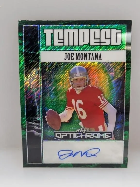 2/6 2025 Leaf Optichrome Tempest Joe Montana Auto