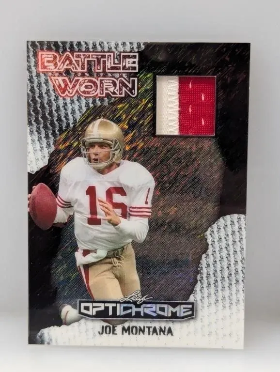 1/1 2025 Leaf Optichrome Joe Montana Relic BW-13