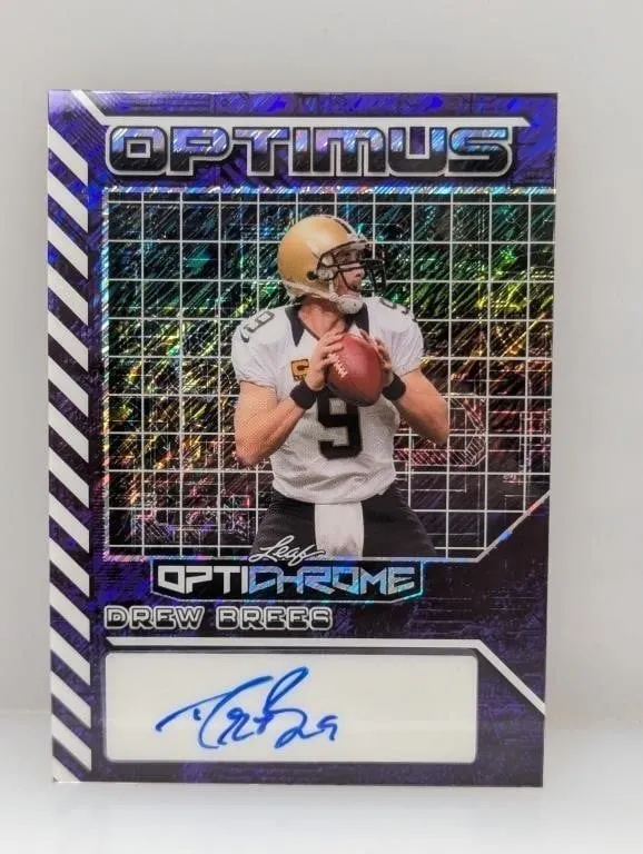 2/5 2025 Leaf Optichrome Optimus Drew Brees Auto