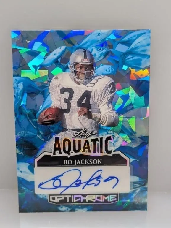 1/1 2025 Leaf Aquatic Optichome Bo Jackson Auto