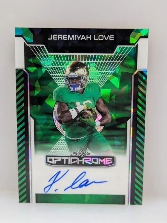 3/6 2025 Leaf Optichrome Jeremiyah Love Auto