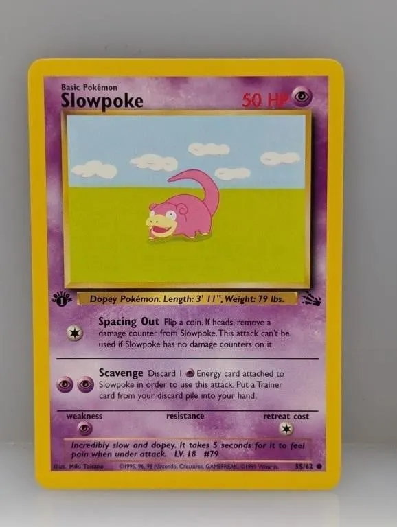 Pokemon 1999 1st Edition Slowpoke 55