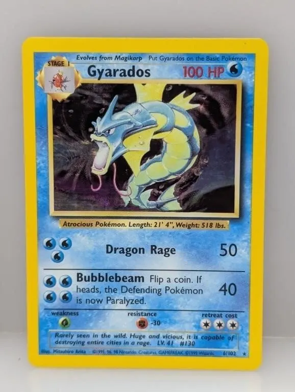 Pokemon 1999 Gyarados Holo 6 Corners