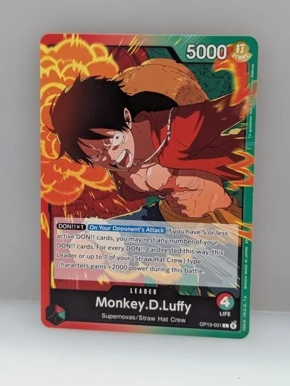 One Piece Monkey.D.Luffy Op13-001 L