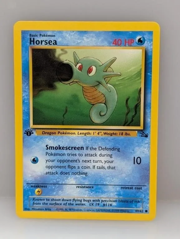 Pokemon 1999 1st Edition Horsea 49
