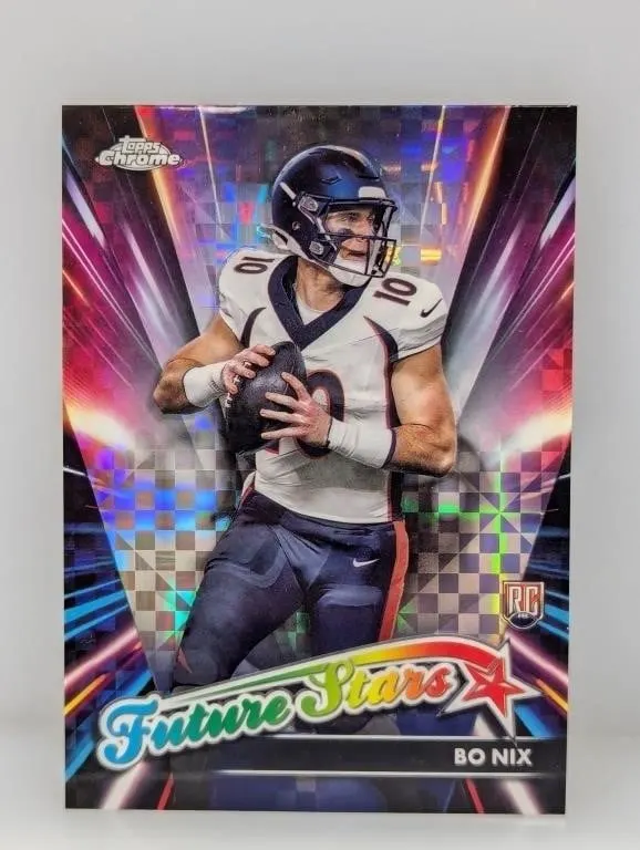 2024 Topps Chrome Future Star X-Fractor Bo Nix RC