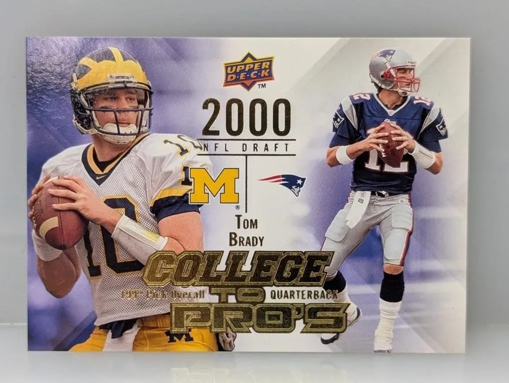 2009 Upper Deck College To Pros Insert Tom Brady