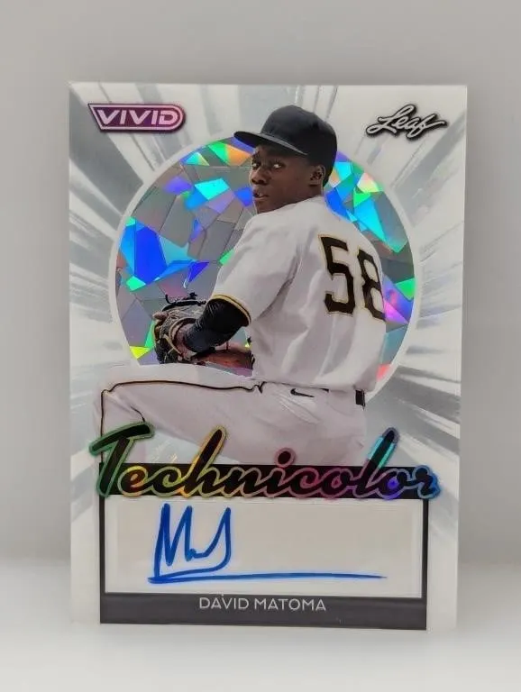 2024 Leaf Vivid David Matoma Auto card 3/6