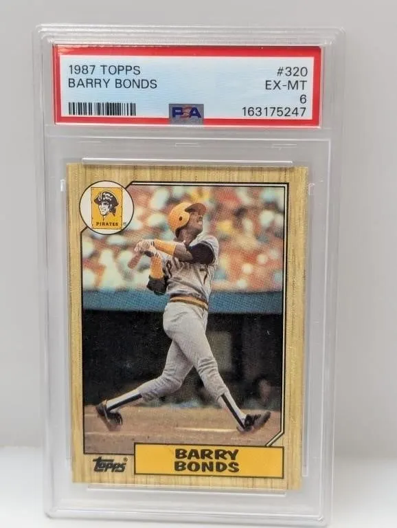 1987 Topps Barry Bonds PSA 6