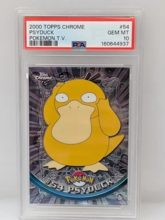 2000 Topps Chrome Pokemon Psyduck #54 PSA 10