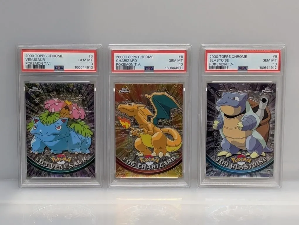 2000 Topps Chrome Pokemon Squential PSA 10