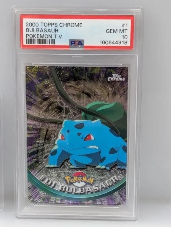 2000 Topps Chrome Pokemon Bulbasaur #1 PSA 10
