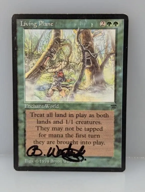 1994 MTG Living Plane Artist Auto Bryon Wackwitz