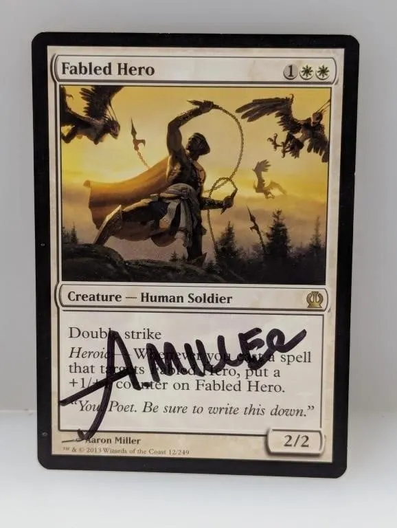 2013 MTG Fabled Hero Artist Auto Edges