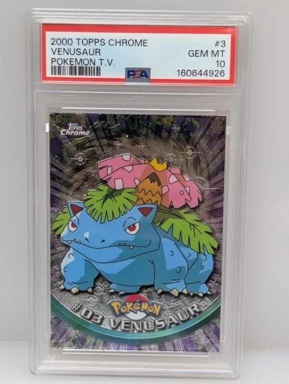 2000 Topps Chrome Pokemon Venusaur #3 PSA 10