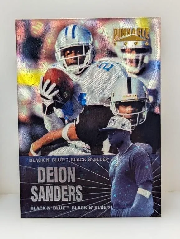 1996 Pinnacle Black n Blue Deion Sanders #20
