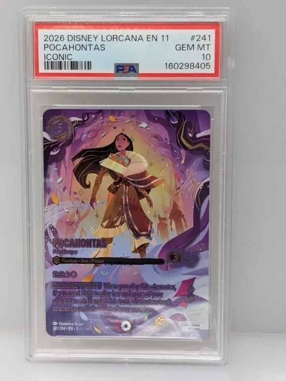 2026 Disney Lorcana Pocahontas Iconic #241 PSA 10